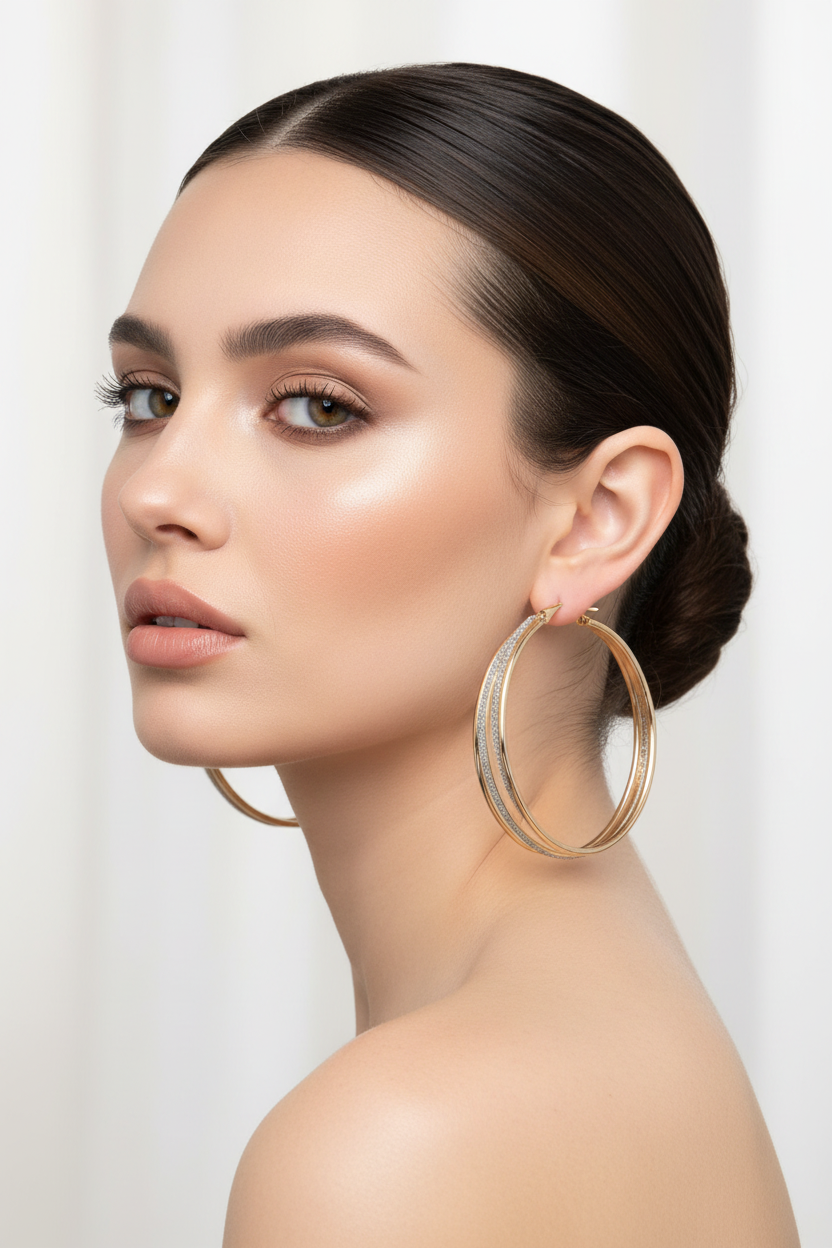 Cascade Elegance | Layered Statement Earrings