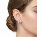 Moissanite Silver Earrings Set | Luxury Diamond