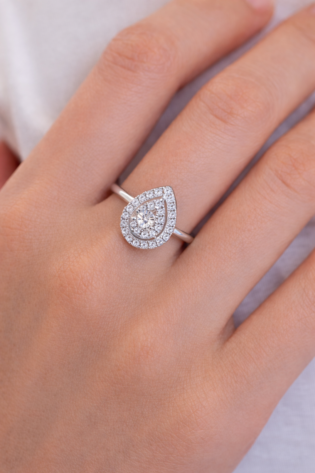 Grandeur Moissanite Ring Set | Large Stone S925 Silver