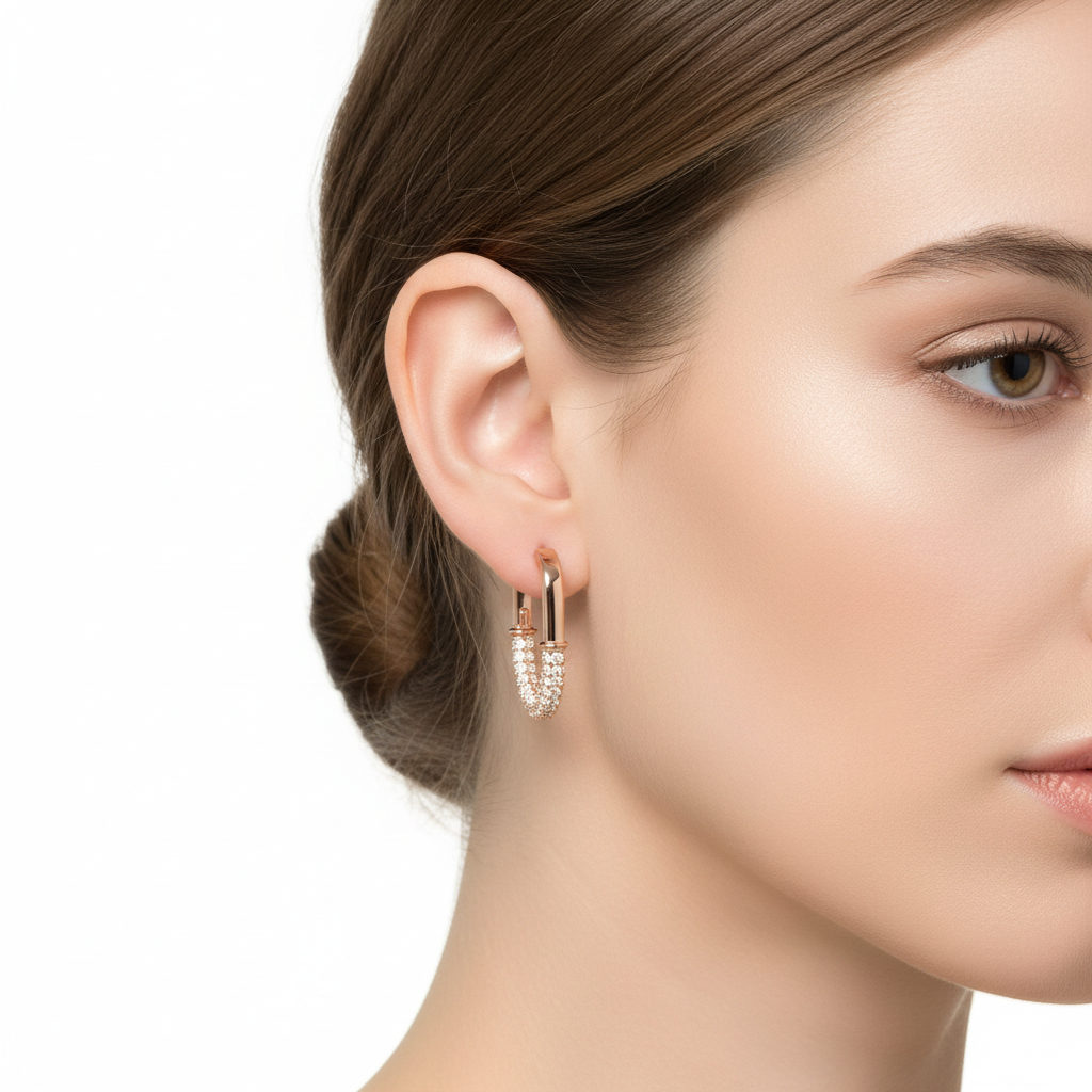 Modern Lines | Geometric Hoop Earrings