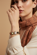 Multi-Stone Gold Bracelet Bohemian Style