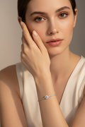 1-Carat Moissanite Bracelet | S925 Sterling Silver | Luvia