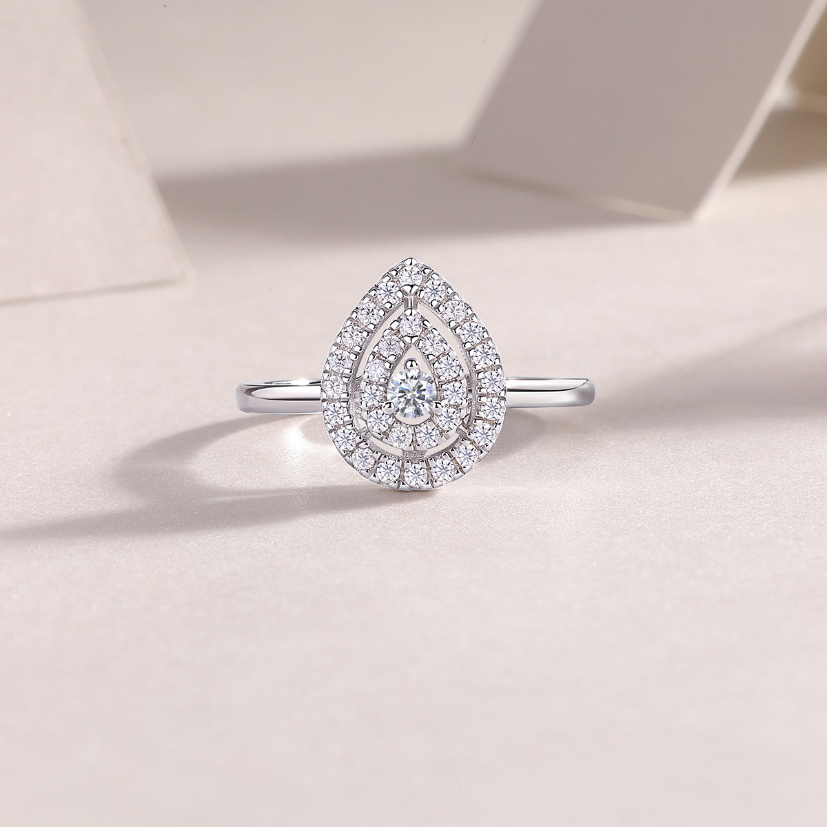 Grandeur Moissanite Ring Set | Large Stone S925 Silver
