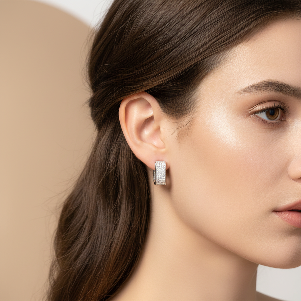 Brilliance Moissanite Stud Earrings | S925 Sterling Silver