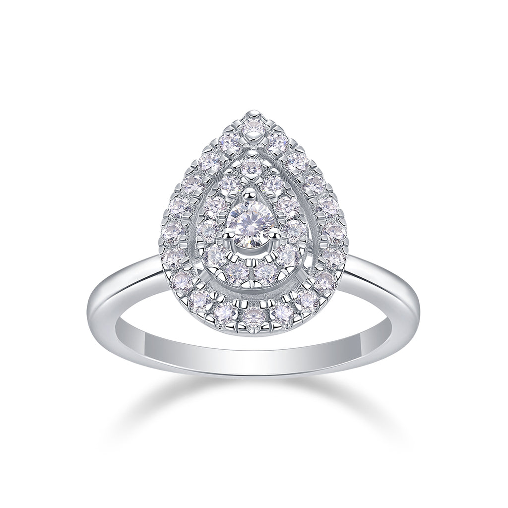 Grandeur Moissanite Ring Set | Large Stone S925 Silver