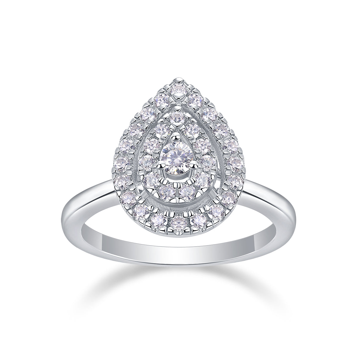 Grandeur Moissanite Ring Set | Large Stone S925 Silver